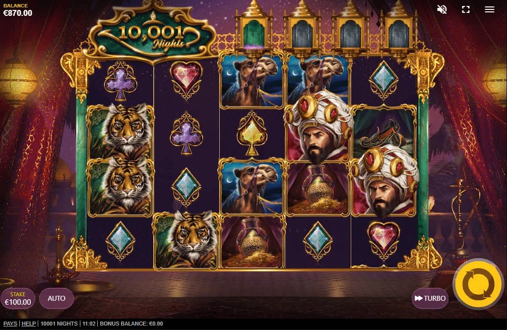 10001 Nights Slot - Free Play in Demo Mode