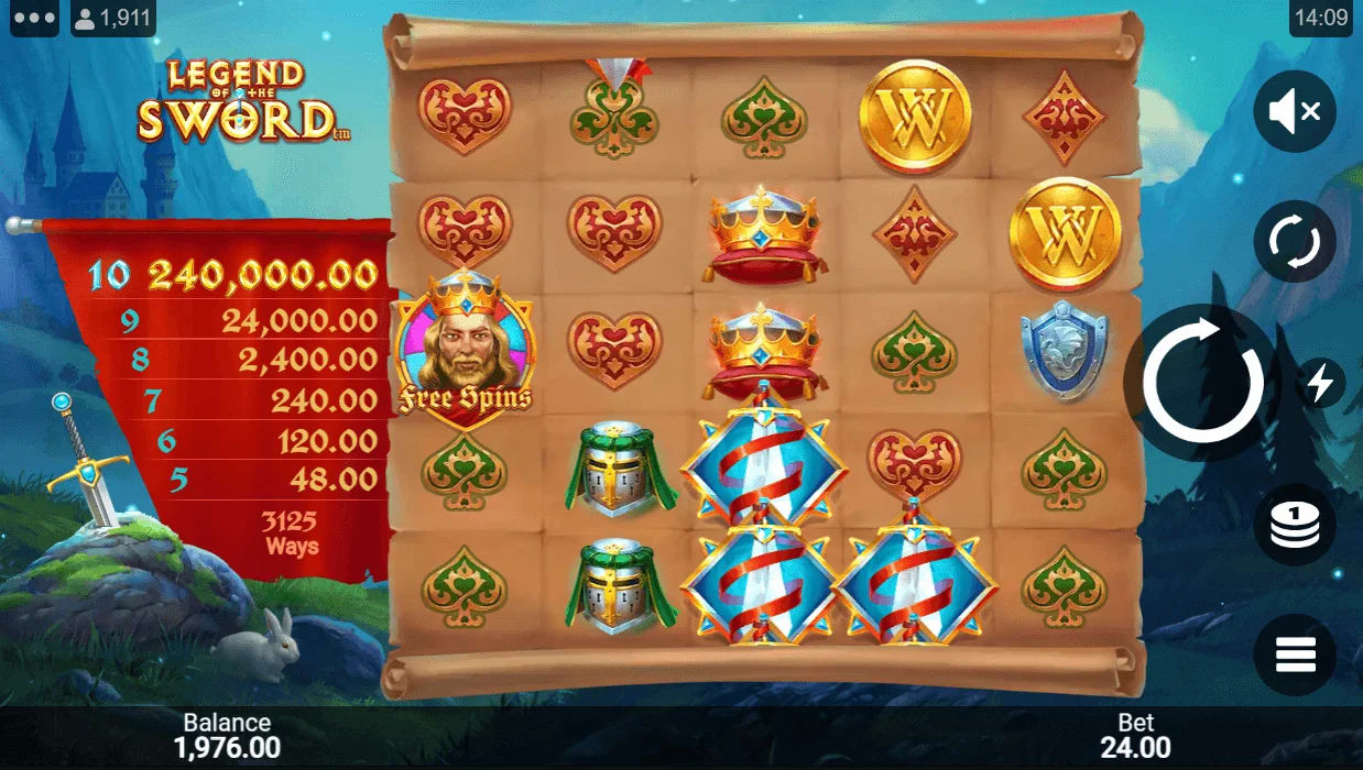 Play silver sword slot for free