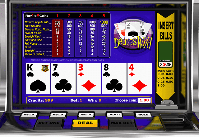 Free deuces wild slot games