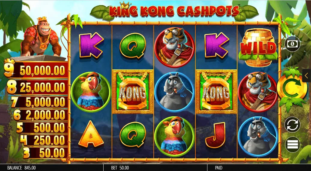 Jogue King Kong Cash Gratuitamente em Modo Demo e Avaliação do Jogo