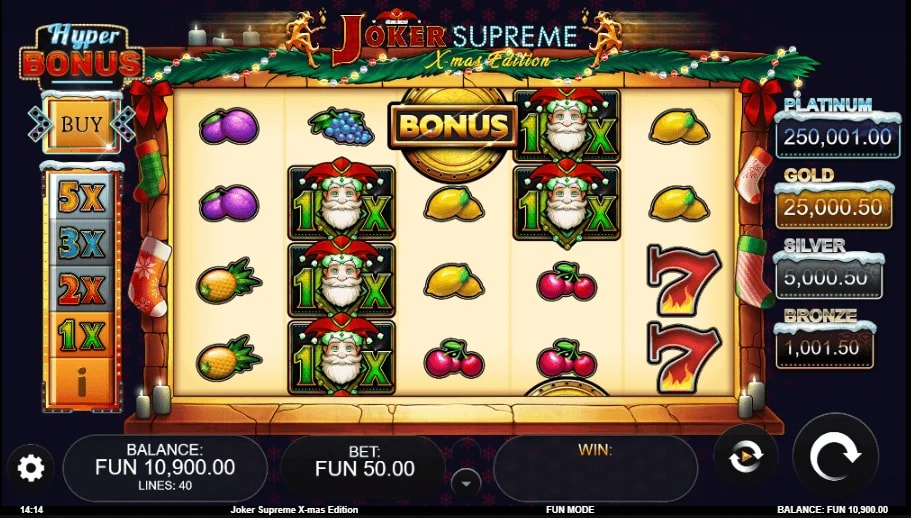 Slot Machine Joker Supreme Xmas Edition Play Online for Free