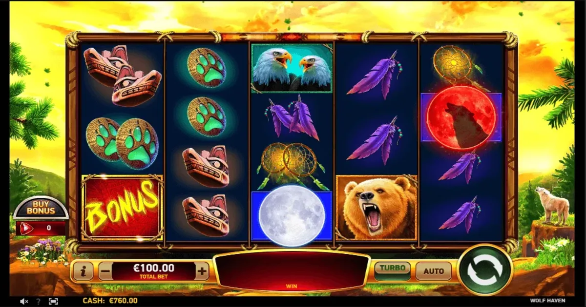 Play free online slot machines wolf run