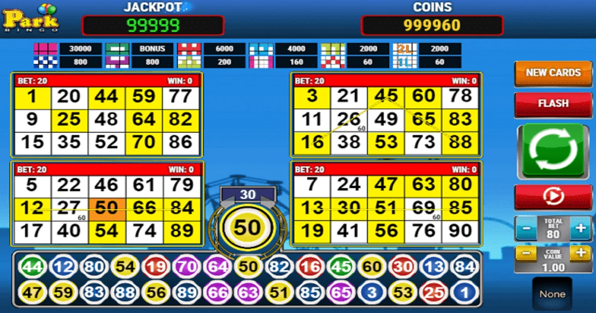 Juego instantáneo Park Bingo Juega Gratis en Online PlayFortuna