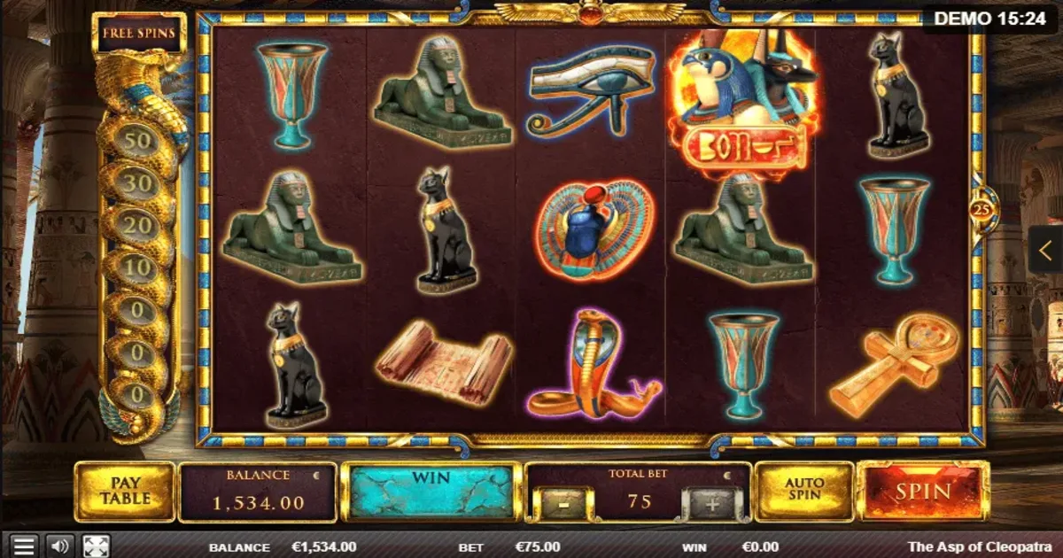 Free cleopatra slot machine play