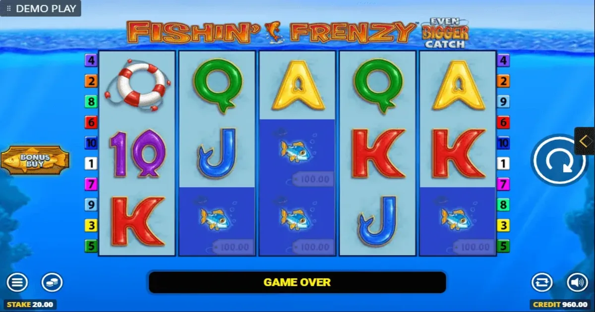 Play Slots Fishin Frenzy Even Bigger Catch for Real Money or for Fun ...